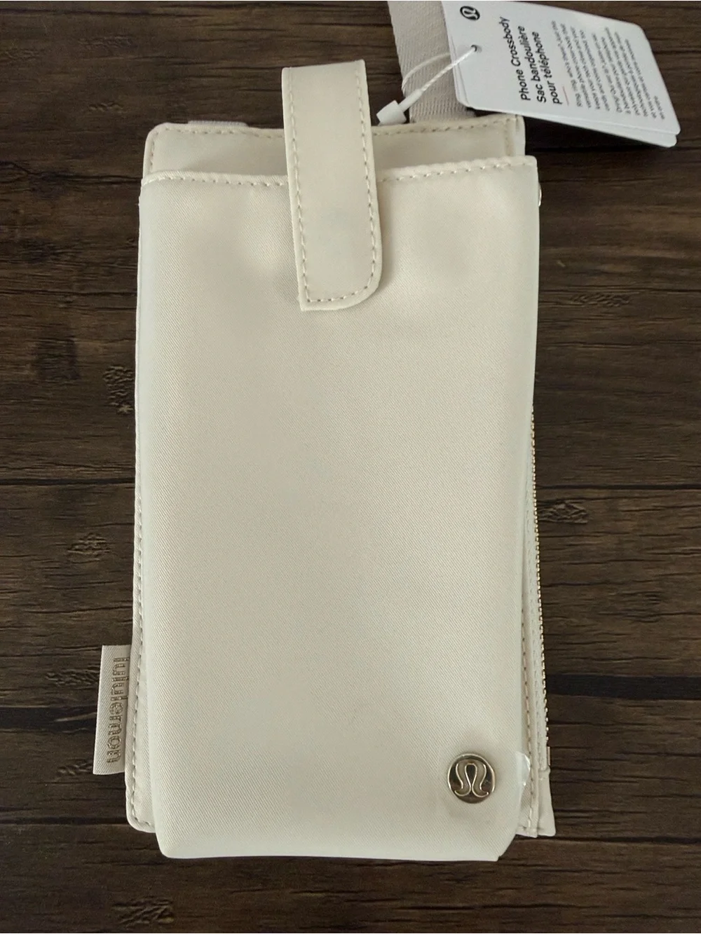 Lululemon Cream Crossbody Phone Pouch